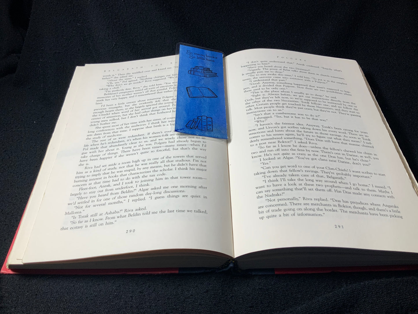 Shortie So Many Books Blue Bookmark