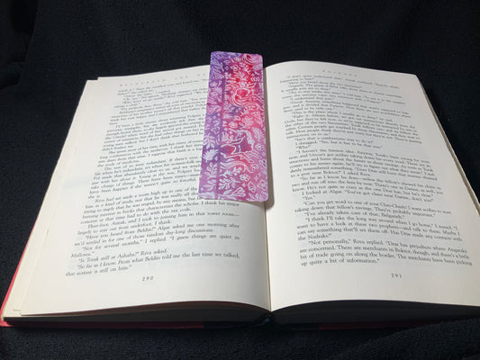 Watercolor Unicorn Bookmark: Pink & Purple 3