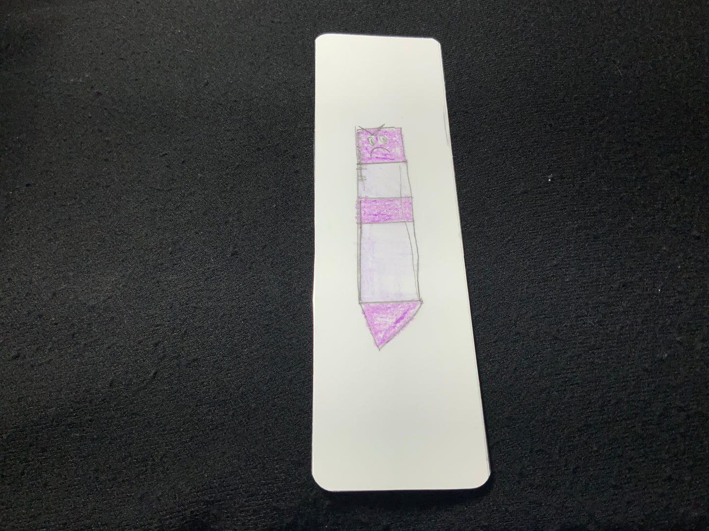 Angry Purple Crayon Bookmark