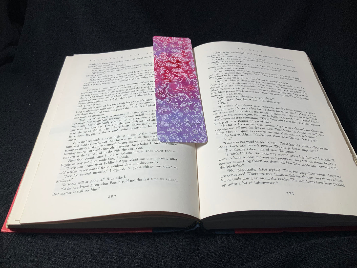 Watercolor Unicorn Bookmark: Pink & Purple 2