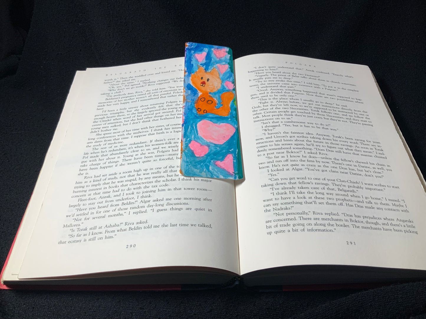 Kitty Heart Bookmark