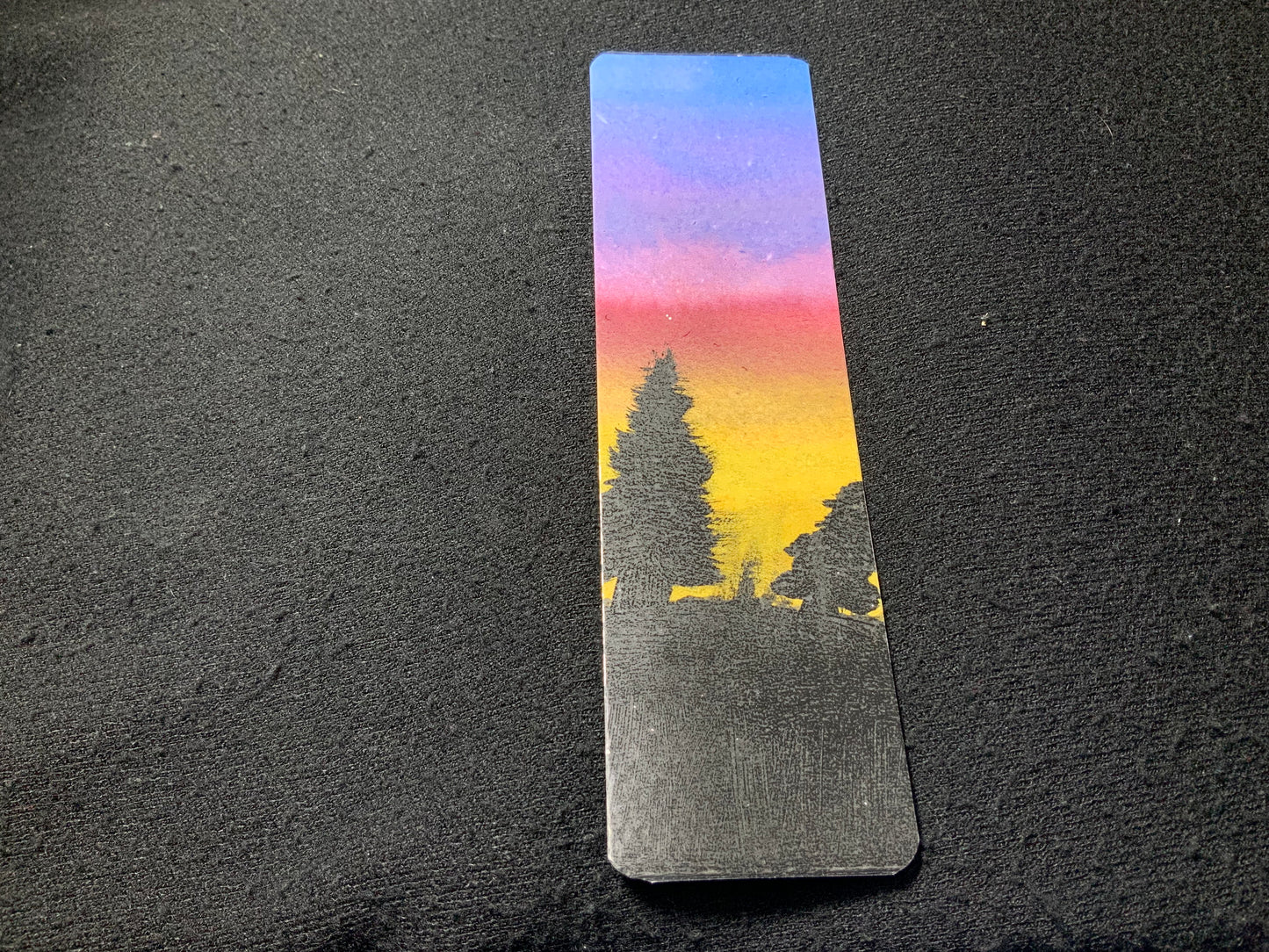 Hand Painted Watercolor Landscape Bookmark 2