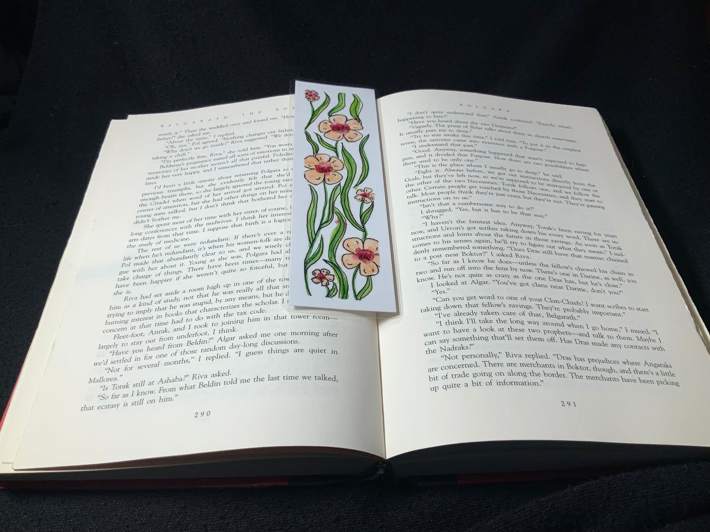 Peach Flower Bookmark