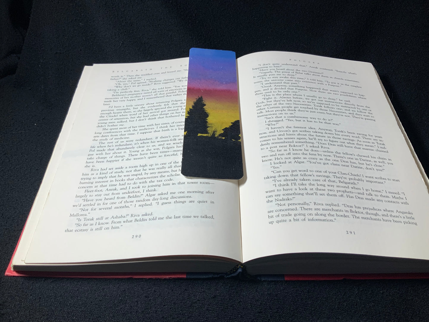 Hand Painted Watercolor Landscape Bookmark 2