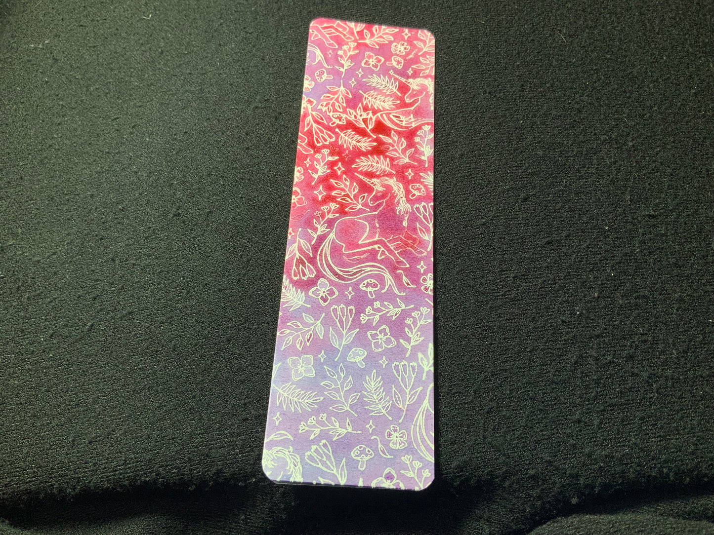 Watercolor Unicorn Bookmark: Pink & Purple 2