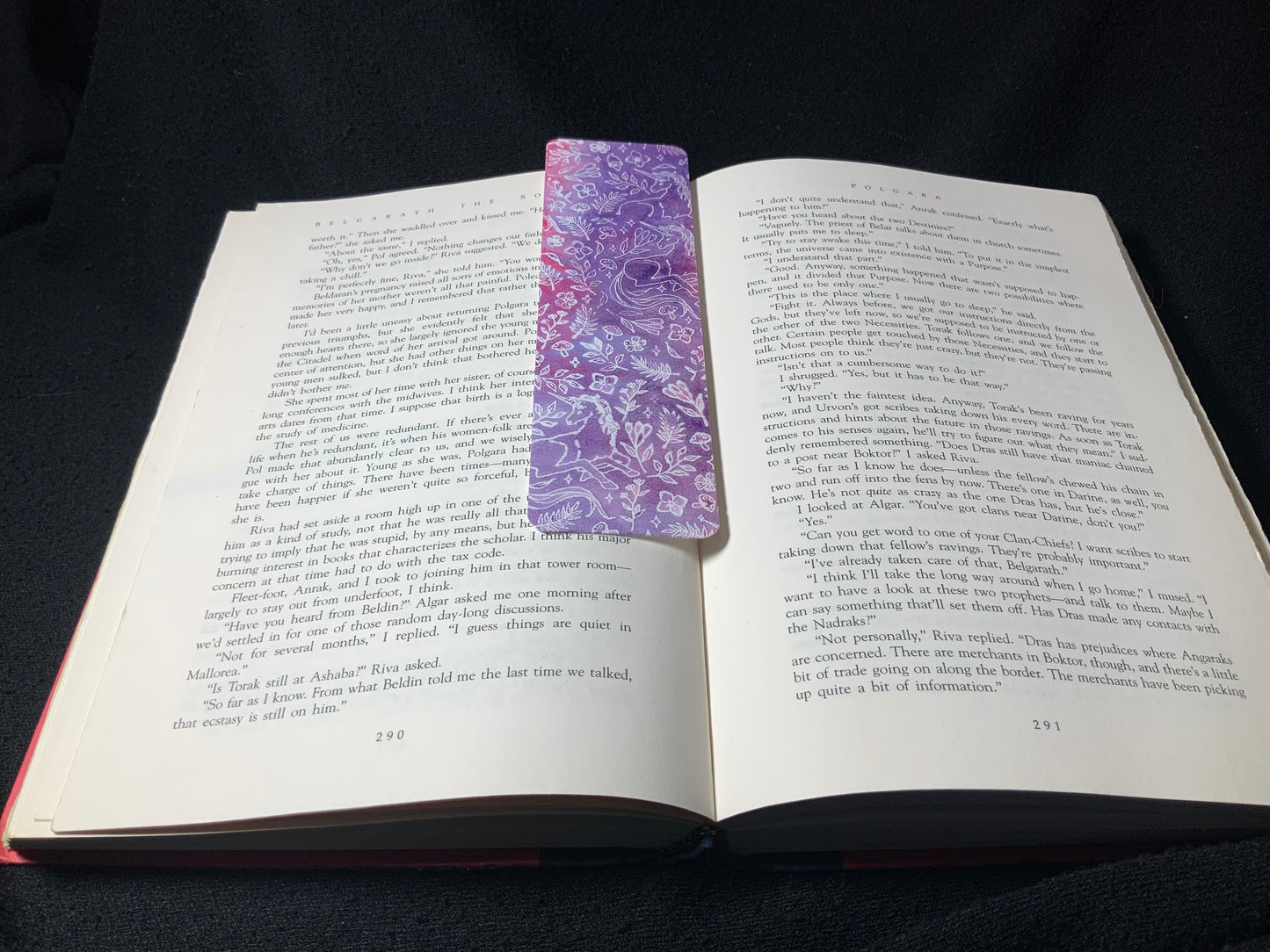 Watercolor Unicorn Bookmark: Pink & Purple 1