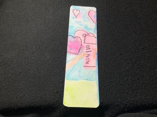 Love Oil Pastels Bookmark