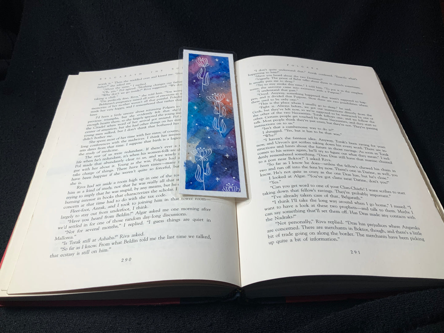 Space Flowers Bookmark