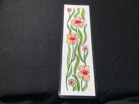 Peach Flower Bookmark